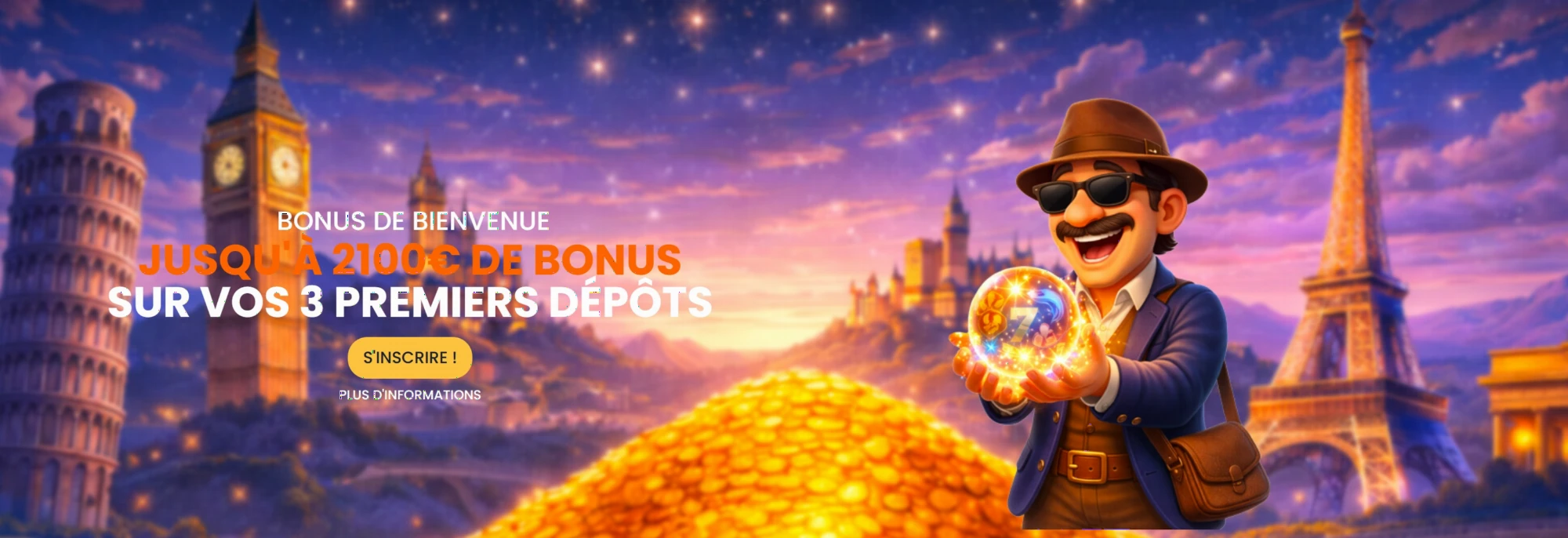 Bonus de bienvenue Europe777 Casino 200% jusqu'à 1000€